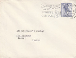 LUXEMBOURG SEUL SUR LETTRE A EN TETE POUR LA FRANCE 1961 - Cartas & Documentos