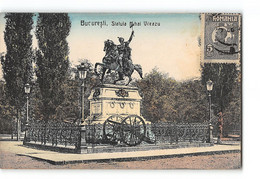 CPA Roumanie Bucaresti Statuia Mihai Vileauzu - Romania