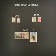 Lot De Timbres Oblitérés Pays URSS (Union Soviétique) - Collections