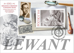 2021.10.22. Czesław Słania 100th Birthday Anniv, Polish-born Postage Stamp And Banknote Engraver - FDC - Nuevos