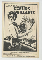 SCOUTISME - Jolie Carte PUB Pour JOURNAL "COEURS VAILLANTS " Avec Correspondance De 1939 - Scoutisme