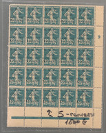 CILICIE - 1920 - N°Yv. 101a - Semeuse - Variété S Renversé Dans Un Bloc De 25 - Neuf Luxe ** / MNH / Postfrisch - Unused Stamps