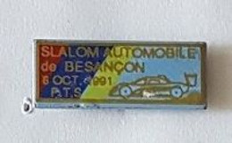 Pin' S  Sport  Automobile, SLALOM  AUTOMOBILE  De  BESANÇON  6  OCT. 1991, P.T.S  ( Peugeot  Talbot  Sports ) - Rally