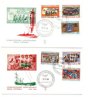 1968 - Italia 1097/102 Cinquantenario Della Vittoria        FDC - WW1