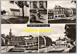 Zwönitz - S/w Mehrbildkarte 2 - Zwönitz