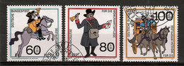 BRD 1989  Mi.Nr. 1437 / 39 , Postbeförderung Im Laufe Der Jahrhunderte - Gestempelt / Fine Used / (o) - Usati