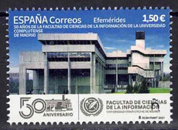 ESPAÑA 2021  ** MNH ED. 5527 EFEMERIDES. 50 AÑOS FACULTAD CIENCIAS DE LA INFORM. UNIVERSIDAD COMPLUTENSE DE MADRID - Ongebruikt