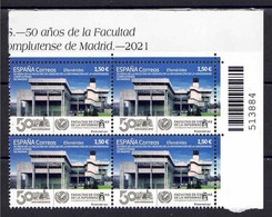 ESPAÑA 2021  ** MNH ED. 5527 EFEMERIDES. 50 AÑOS FACULTAD CIENCIAS DE LA INFORM.UNIVERSIDAD COMPLUTENSE DE MADRID BL.4 - Unused Stamps