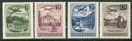 CZECHOSLOVAKIA 1951 Airmail: Spas LHM / *.  Michel 678-81 - Nuovi