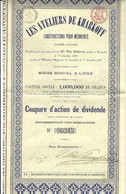 « Les Ateliers De KHARKOFF Sa » Coupure D’action De Dividende Représentant Une ½ Action – Siège Social : LIEGE - Russland