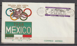 Mexique JO Mexico 1968 FDC Cover 1° Jour - Ete 1968: Mexico