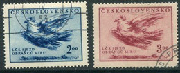 CZECHOSLOVAKIA 1951 Peace Congress Used.  Michel 643-44 - Used Stamps