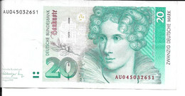 20 Zwanzig Deutsche Mark - 20 DM