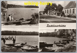 Rheinsberg Zechlinerhütte - S/w Mehrbildkarte 6 - Rheinsberg