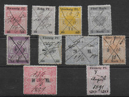 Deutsches Reich Hessen  Lot Gebürenmarke / Revenue Stamp Fiscal Stempelmarke - Unclassified