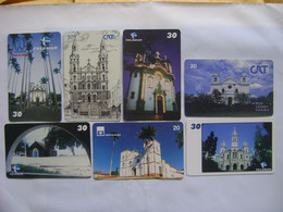 BRAZIL / BRASIL - 13 PHONE CARDS OF CHURCHES, VARIOUS OPERATORS - 1998 TO 2000 - Paysages