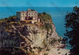 CARTOLINA  TROPEA CALABRIA,L"ISOLA,BELLA ITALIA,MARE,SOLE,ESTATE,VACANZA,SPIAGGIA,LIDO,BAGNI,LUNGOMARE,NON VIAGGIATA - Vibo Valentia