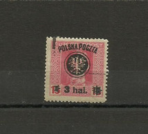 Poland 1918  - Fi. 21 Used - Used Stamps