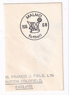 Sweden 1958 Cancellation: Football Fussball Soccer Calcio Fifa World Cup; Malmö 15.06. Cancellation (Germany  N.Ireland) - 1958 – Sweden
