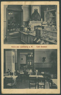 LANDSBERG Cafe Sommer Vintage Postcard Germany - Landsberg