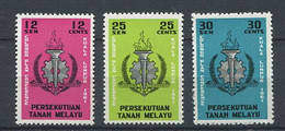 264 MALAISIE 1961 - Yvert 99/101 - Plan Colombo - Neuf ** (MNH) Sans Trace De Charniere - Federation Of Malaya