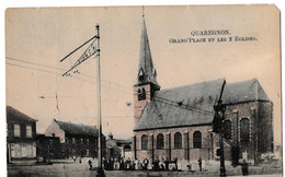 Quaregnon - Grand'Place Et Les 2 Eglises - Quaregnon