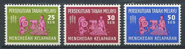 264 MALAISIE 1963 - Yvert 111/13 - Campagne Contre La Faim - Neuf ** (MNH) Sans Trace De Charniere - Federation Of Malaya