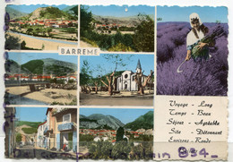 -BARREME - ( Basses - Alpes ), Multi Vues, Peu Courante, 7 Vues, Dont Lavandiere, écrite, 1966,  TBE, Scans. - Other & Unclassified