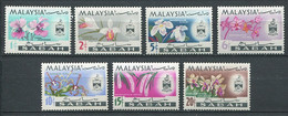 264 MALAISIE SABAH 1965 - Yvert 17/23  - Sultan Et Fleur - Neuf ** (MNH) Sans Trace De Charniere - Sabah