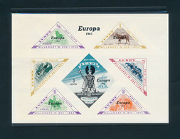 Lundy 1961 Bloc With Stamps 1954 Overprint Europa 1961, MNH(**) - Local Issues