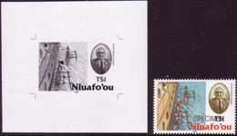 Tonga Niuafo'ou 1996 - Quensell And Tin Can Mail Delivery To Ship - Proof + Specimen - More Details In Item Description - Tonga (1970-...)