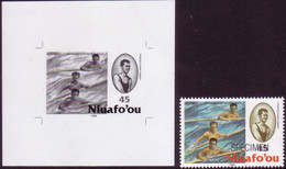 Tonga Niuafo'ou 1996 - Ramsey And Swimming Postmen - Tin Can Mail In1920's - Proof + Specimen - Tonga (1970-...)