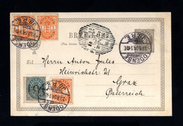 1828-DENMARK-OLD POSTCARD ODENSE To GRAZ (austria) 1904.Brevkort.POSTKARTE.Tarjeta.carte Postale DANEMARK.POSTKARTE - Covers & Documents