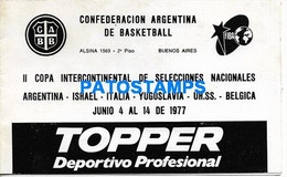 173067 ARGENTINA BUENOS AIRES CONFEDERACION DE BASKETBALL & PUBLICITY TOPPER NO POSTCARD - Sonstige & Ohne Zuordnung