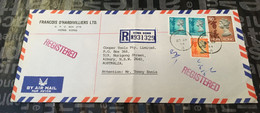 (6 A 26) Hong Kong Covers Posted To Australia (1 Covers) Registered - Cartas & Documentos