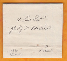1826 - Lettre Pliée Avec Correspondance De 2 Pages De Brindisi Vers Lecce, Puglia - 1. ...-1850 Prephilately