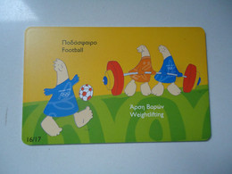 GREECE    USED   CARDS MASCOTS  OLYMPIC GAMES  ATHENS 2004 - Juegos Olímpicos