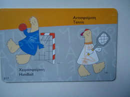 GREECE    USED   CARDS MASCOTS  OLYMPIC GAMES  ATHENS 2004 - Juegos Olímpicos