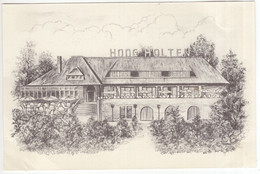 Holten (O) - Hotel-Café-Rest. 'Hoog-Holten' - Eerste Huis Ter Plaatse Op De Holterberg - Expl. G.A. Heck - (Pentekening) - Holten