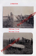 Avion Abattu-MF1415-2x PHOTOS Allemandes-Guerre-14-18-1 WK-Militaria-Aviation-Fliegerei- - 1914-1918: 1a Guerra
