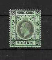 1921 - HONG KONG -  CAT.S.GIBBONS N. 111c - LIGHTLY HINGED - - Unused Stamps