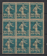 CILICIE - 1920 - N°Yv. 101 - Type Semeuse 2pi Sur 25c - Bloc De 9 - Neuf Luxe ** / MNH / Postfrisch - Unused Stamps