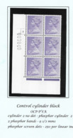 5p - OCP/PVA Cylinder Block Of 6 Stamps Cyl 2 No Dot P2 - Machin-Ausgaben