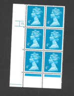 4p -  ACP/DEX    Cylinder Block Of 6 Stamps Cyl 15 No Dot - Machin-Ausgaben