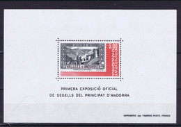 Andorra (Spanish) 1982 First Official Stamp Show  Luxe Sheet - Otros & Sin Clasificación