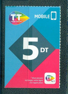 Phone Card Tunisie Telecom 5 DT - Tunesië