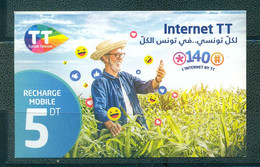 Phone Card Tunisie Telecom 5 DT - Tunisie