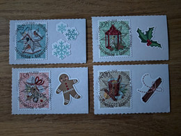 Serie Weihnachten Aus Bogen Mit Tabs, Vollersttag / Set Christmas 2020 From Sheet With Tabs, Canceled First Day Full - Used Stamps