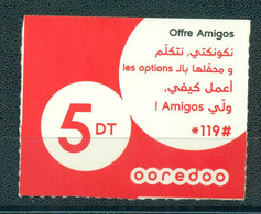 Phone Card Ooredoo 5 DT - Tunesien