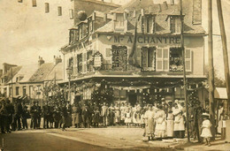 Equeurdreville * Carte Photo 1918 * Fête St Augustin , Maison Au Bon Coin A. CHANTRE * Photographe COLIN - Equeurdreville